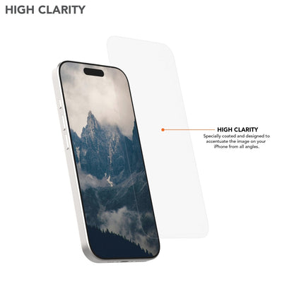 iPhone 16 Pro Max Tempered Glass Screen Protector